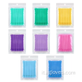 Stick applicatore per applicatore a pennello dentale usa e getta